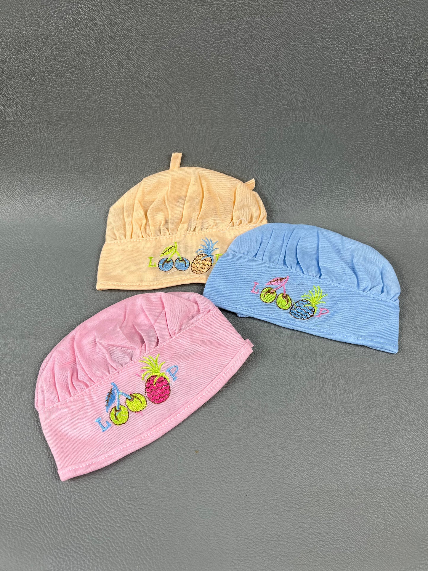 Pack Of 3 Multicolor Cap For Newborn NBC05