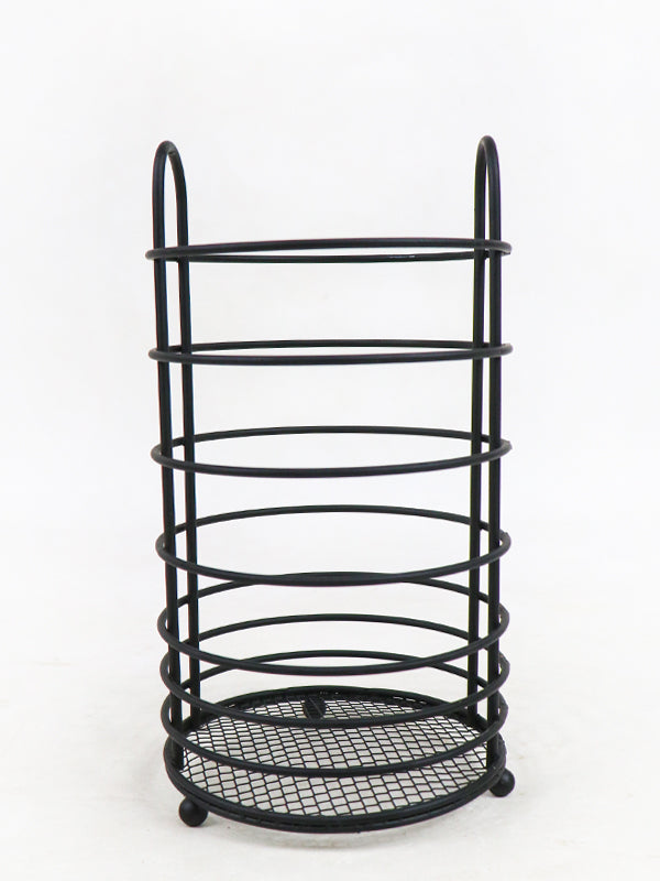 Free-Standing Cutlery Holder with Mesh Bottom