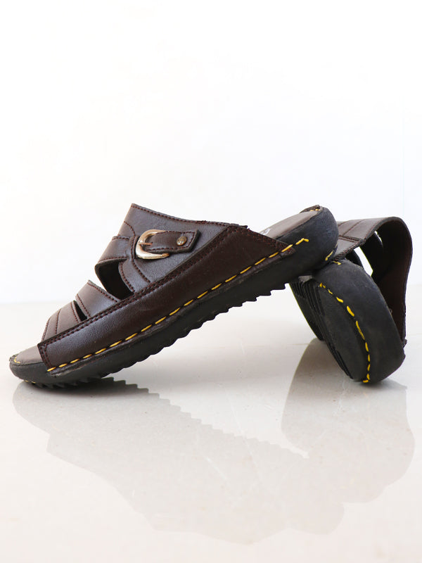 MC07 Men's Casual Slippers Brown