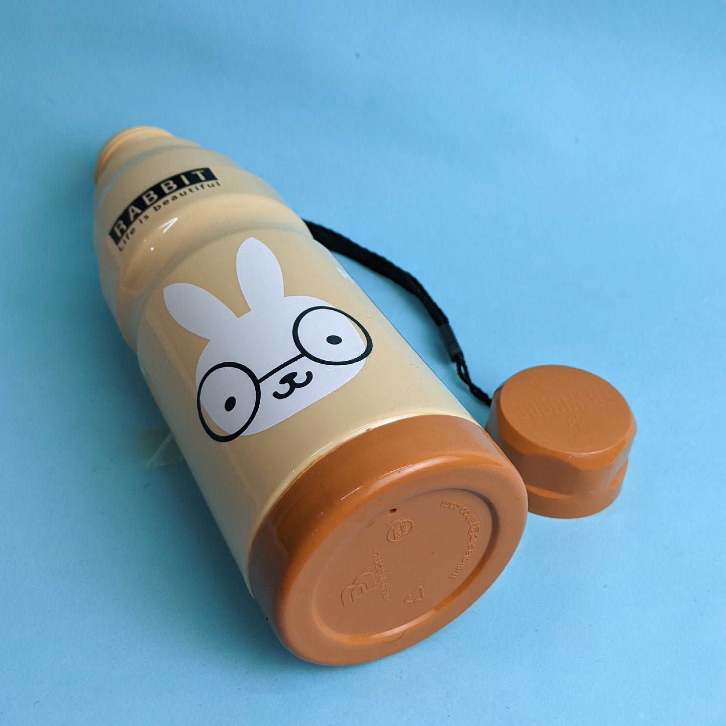 Cute Water Bottle Multidesign Light Brown - 650ML