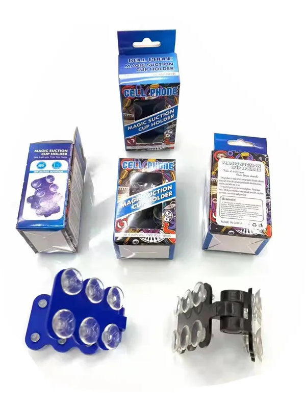 Silicone Portable Magic Suction Cup Mobile Holder - Multicolor