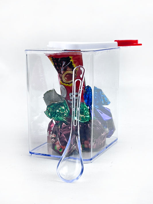 White Air Tight Plastic Jar 750ML