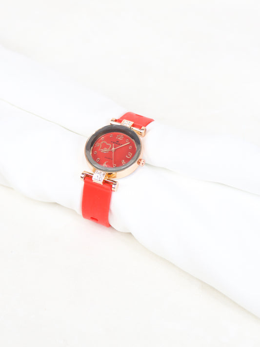 X Stylish Wrist Watch for Women Red