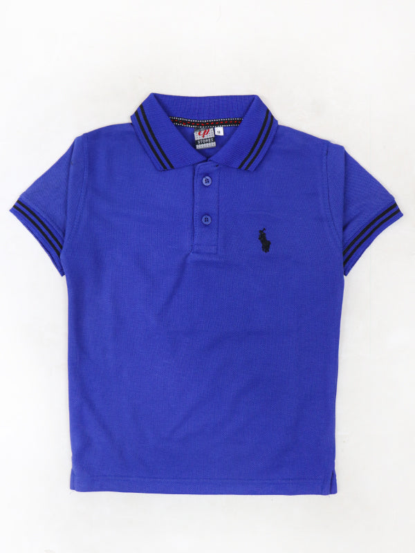 BTS04  MM Boys Polo T-Shirt 3.5Yrs - 8Yrs Royal Blue