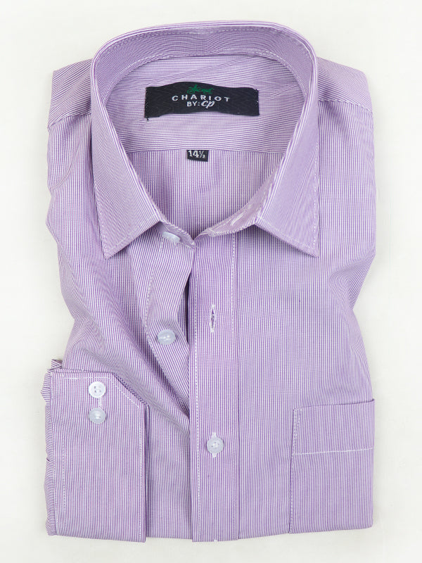 MFS20 AZ Men's Formal Dress Shirt Light Purple Line