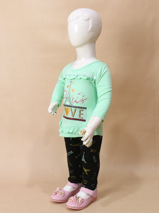 3Mth - 9Mth Love Light Green Baby Suit For Newborn BGF NBS122