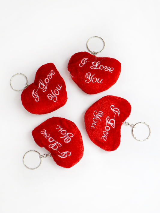 KC05 Heart Keychain Red - Pack of 4