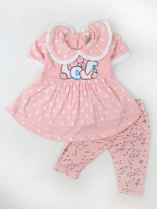 NBS08 HG Newborn Baby Suit 3Mth - 9Mth Love Pink