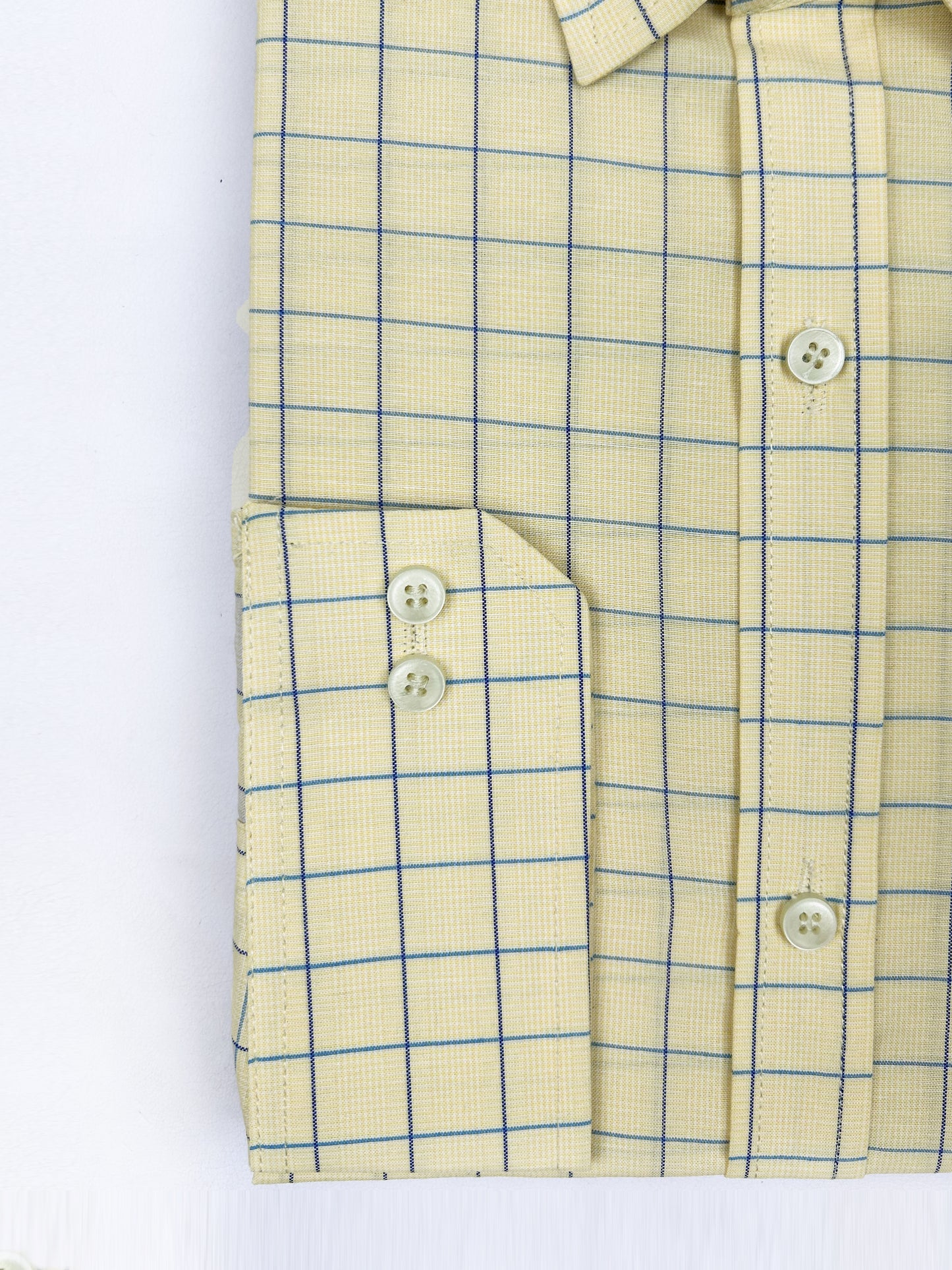 Yellow Formal Dress Shirt For Men MFS134