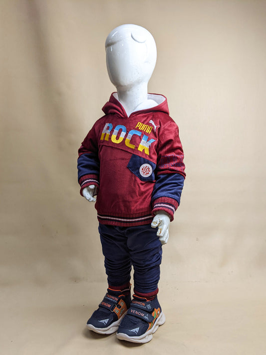 1Yr - 4Yrs Rock Maroon Suit For Kids BG BS117