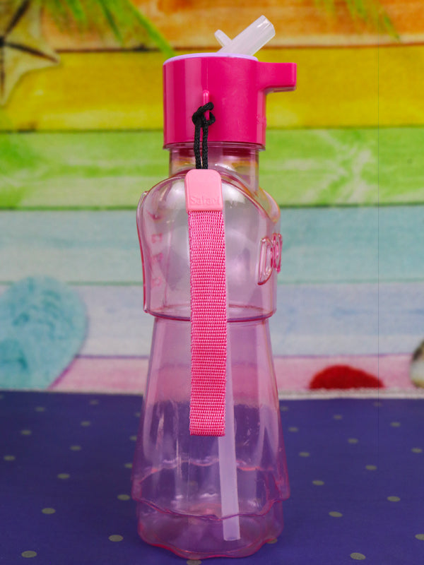 WTB15 Dora Pink Plastic Transparent Water Bottle - 525ML