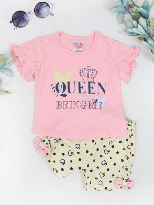 NBS15 ZG Newborn Baby Suit 3Mth - 9Mth Queen Pink