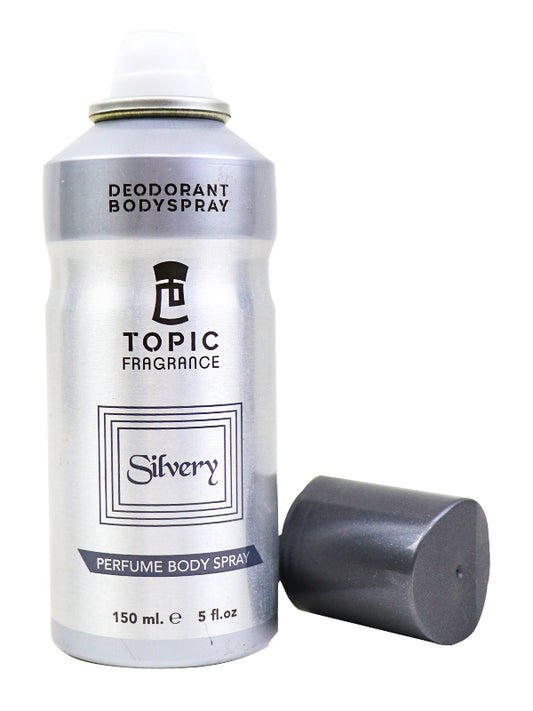 Topic Fragrance Perfumed Body Spray Silvery - (150 ML)