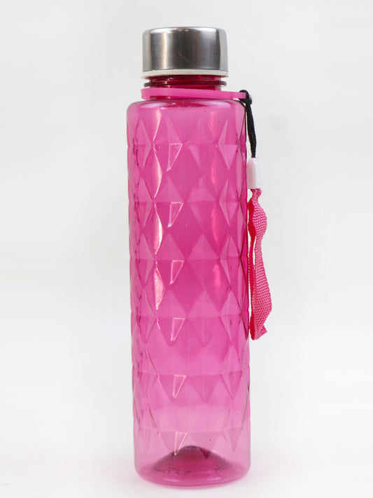 Plastic Transparent Water Bottle Pink