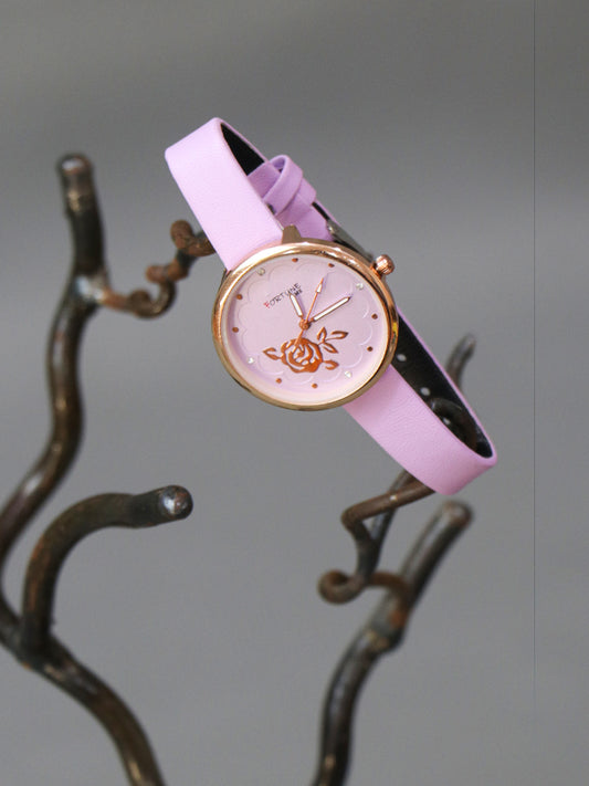 Light Purple Stylish Wrist Watch for Women WW26