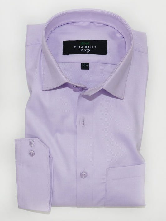 Self Purple Formal Dress Shirt For Men ZH MFS225