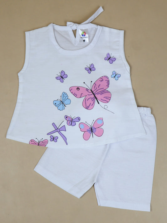 NBS04 HG Newborn Baby Suit 0Mth - 3Mth Butterfly Pink