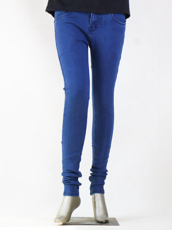 LJ02 Ladies Stretchable Jeans Blue