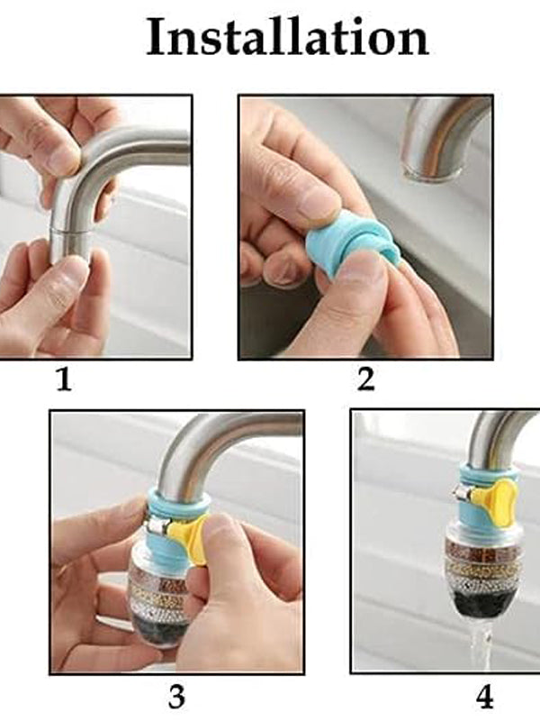 Anti-Splash Water-Saving Shower with 6-Layer Filter Multicolor