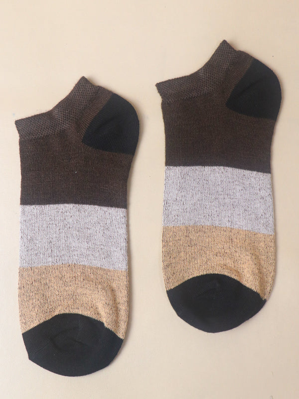 Multicolor & Multidesign Ankle Socks for Men MS30