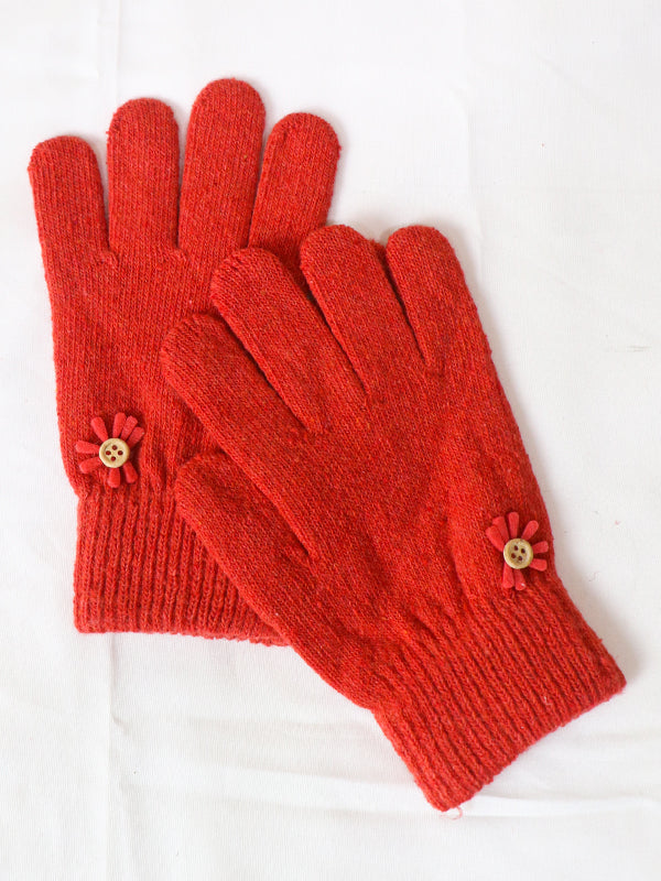 Multicolor Women's Winter Gloves / Girls Winter Gloves / Full Finger Gloves WG01