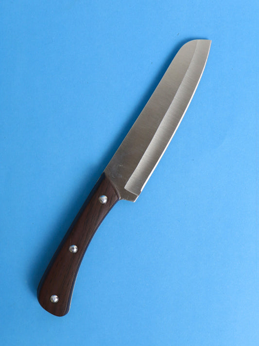 Stainless Steel Kitchen Knife Brown