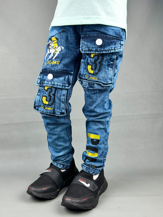 5Yrs - 13Yrs Blue Stretchable Denim Jeans For Boys BJ09