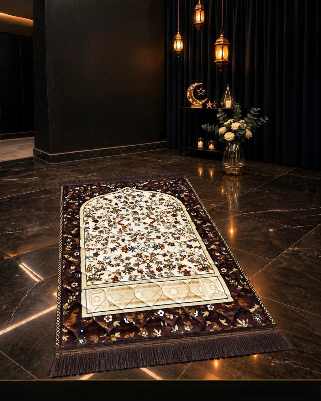 Brown Jae-Namaz / Prayer Mat 70 x 105 Multidesign JAE15