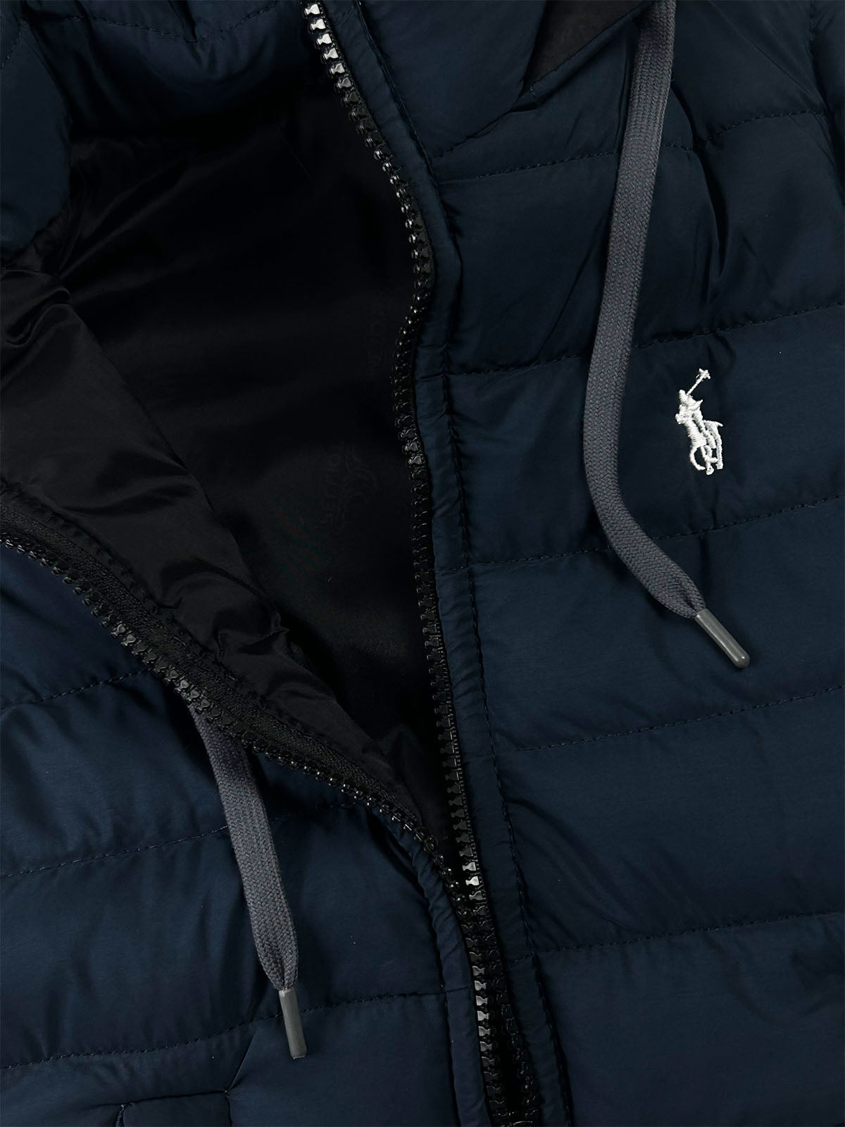 3Yrs - 10Yrs Boys Navy Blue Sleeveless Hooded Puffer Jacket KJ60