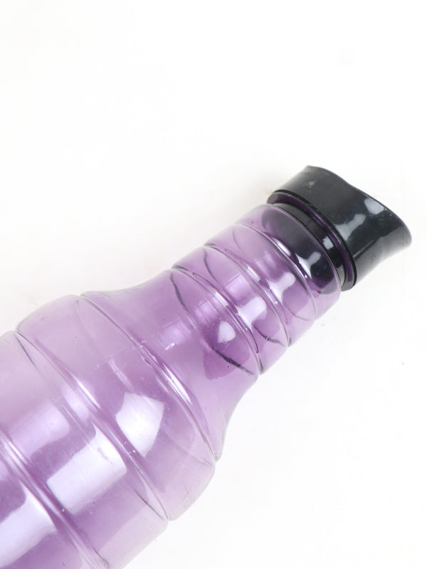 WTB01 Pack of 2 Plastic Transparent Water Bottle Light Purple - 1Ltr