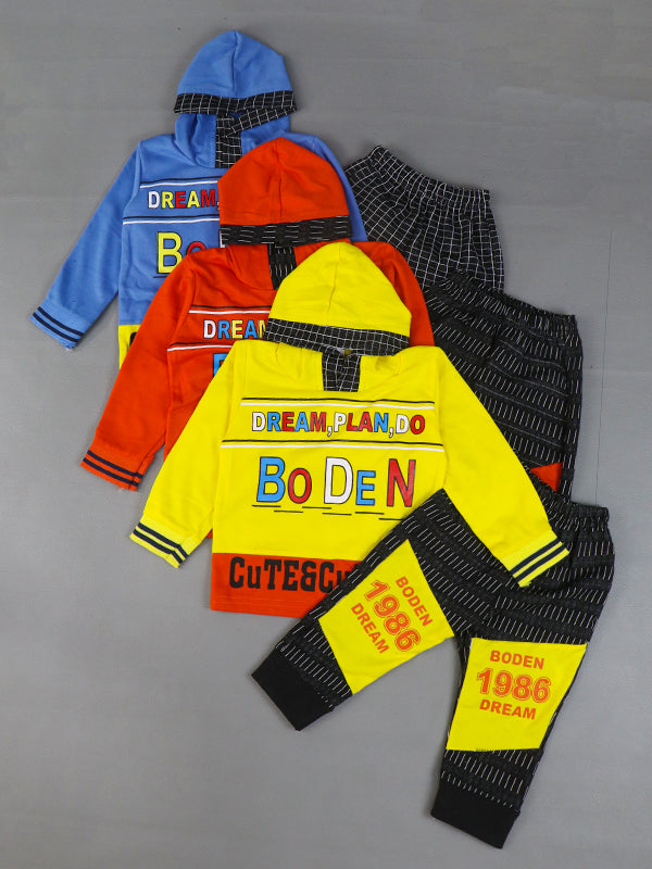 BS65 TG Hooded Kids Suit 1Yr - 4Yrs DO Yellow