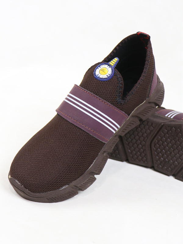 MJS02 Men's Casual Jogger Shoes Dark Brown
