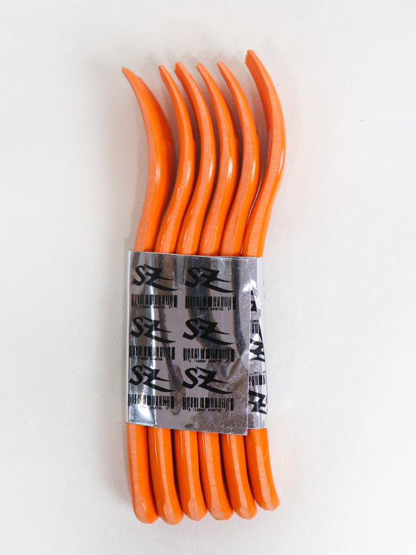 Pack of 6 Melamine Forks Orange