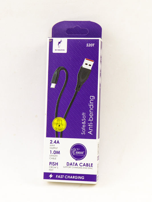 SKYDOLPHIN Anti-bending Type-C Data Cable
