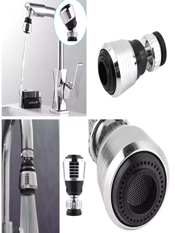 Universal 360° Rotatable Mixer Aerator Kitchen Faucet Aerator 3 Modes Pressurized Splash Water Saving Nozzle Faucet Connector