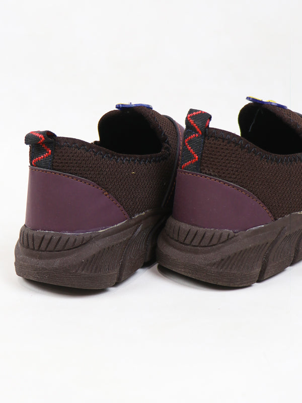 MJS02 Men's Casual Jogger Shoes Dark Brown