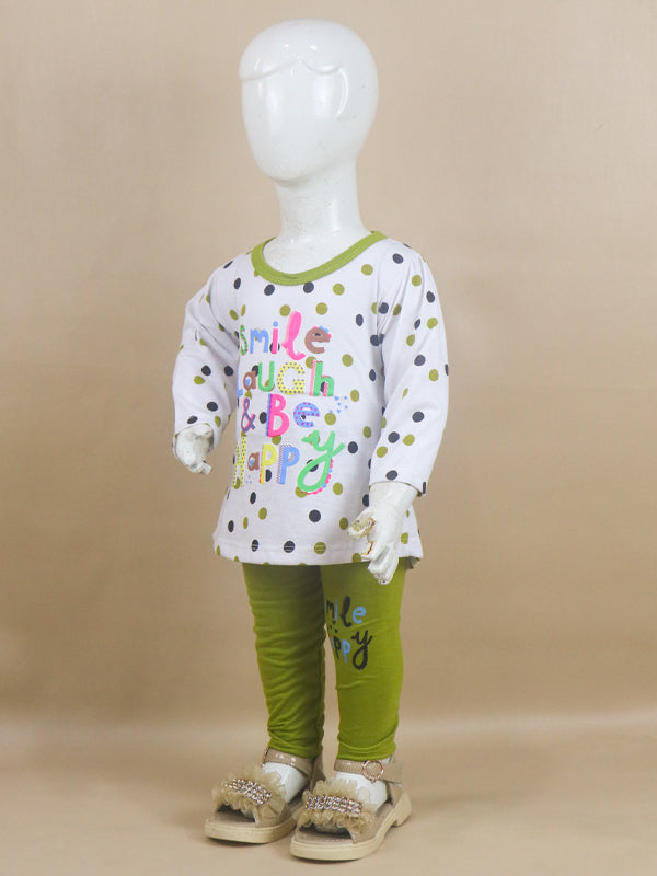 1Yr - 4Yrs Happy Green Suit For Girls RG GS47