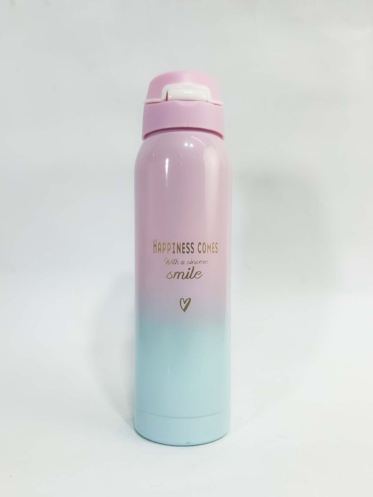 Smile Pink Stainless Steel Bottle 500ML D-63