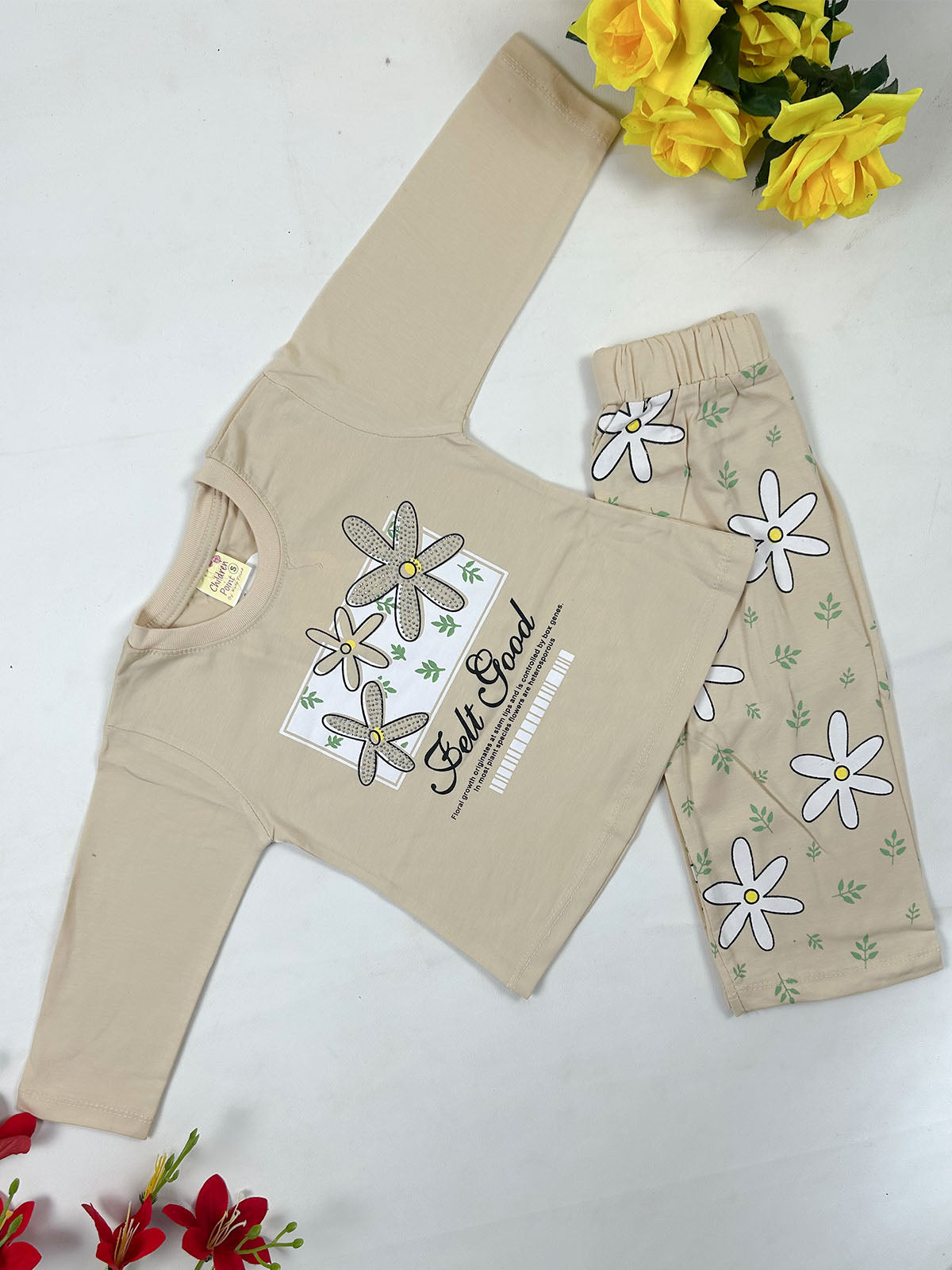 1Yr - 4Yrs Light Brown Suit For Girls GS601