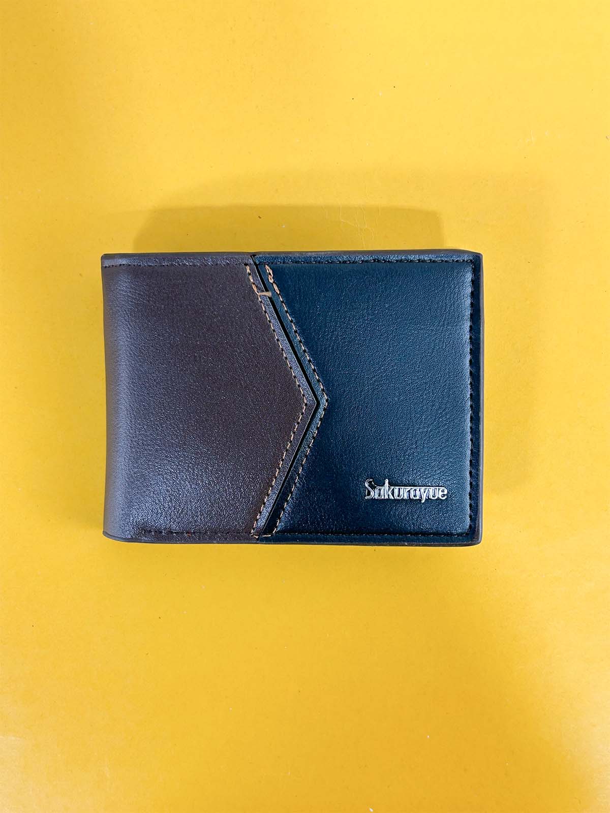 Black Syn-Leather Wallet For Men MW64