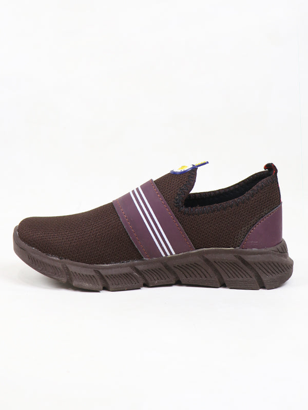 MJS02 Men's Casual Jogger Shoes Dark Brown