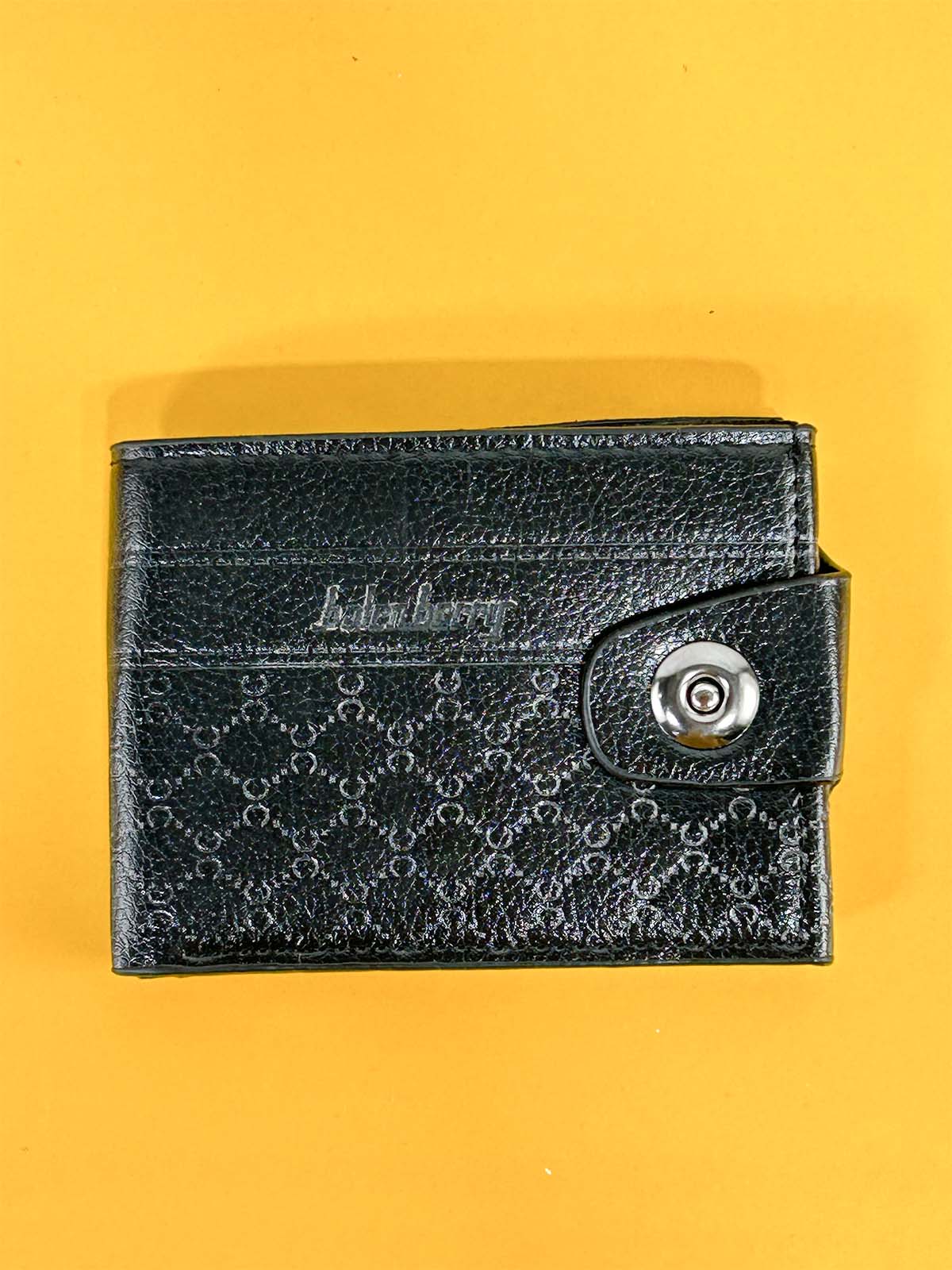 Black Syn-Leather Wallet For Men MW65