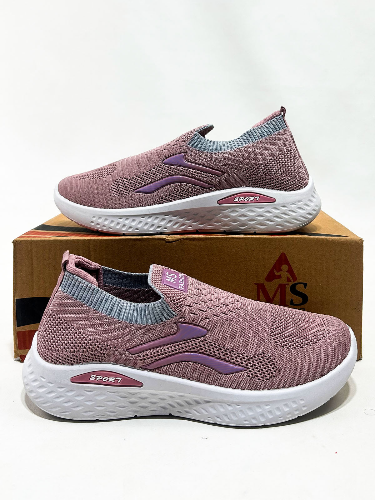 Dusty Rose Pink Sneakers For Women/Girls GWS65