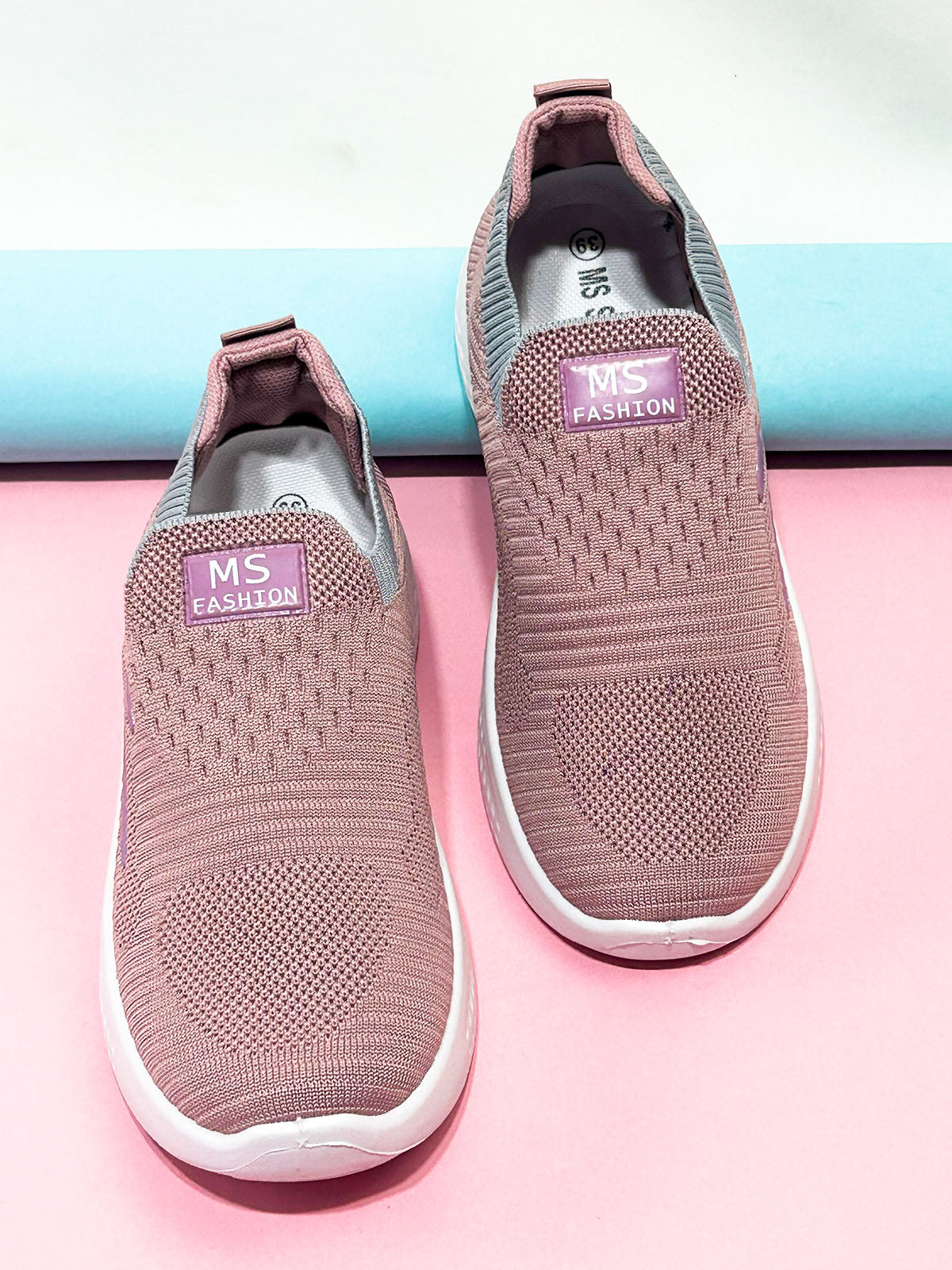 Dusty Rose Pink Sneakers For Women/Girls GWS65