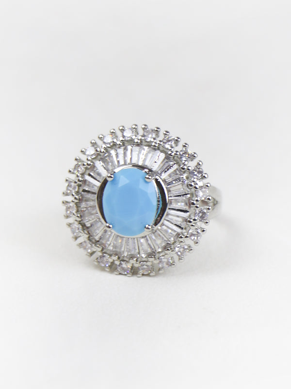 WFR01 Fancy Finger Rings For Women D-06 Turquoise Stone