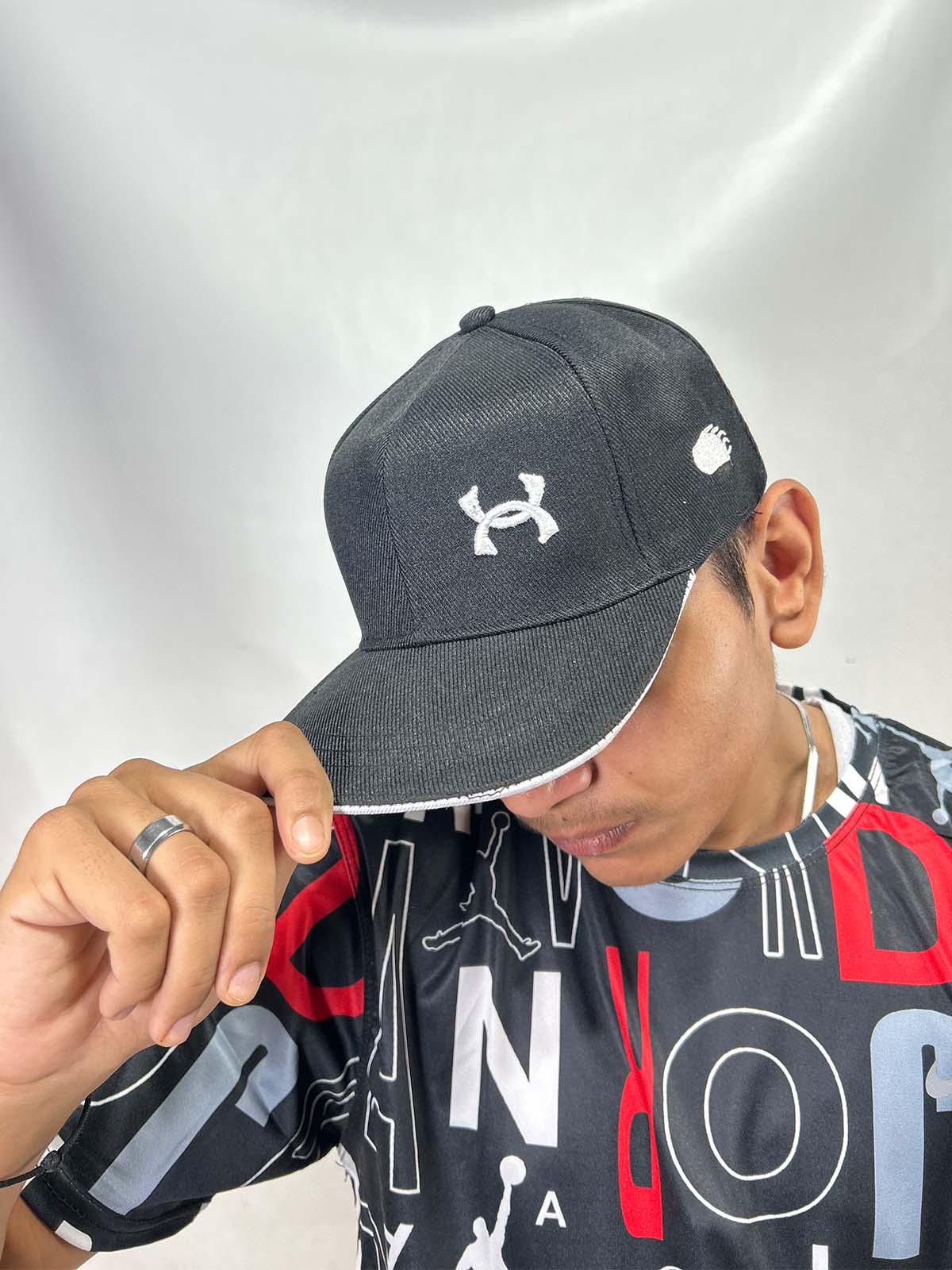 Black Basic P-Cap For Men CAP19