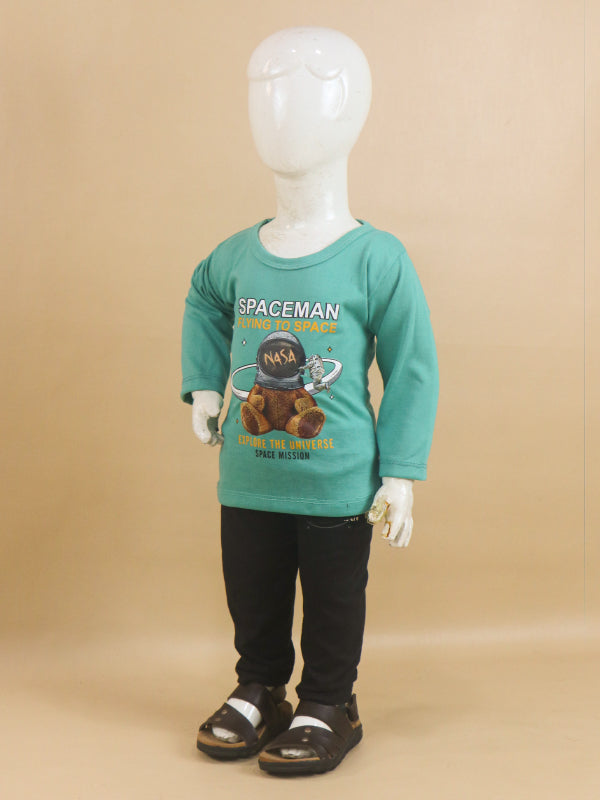 1Yr - 4Yrs Space Light Sea Green Suit For Kids RG BS71