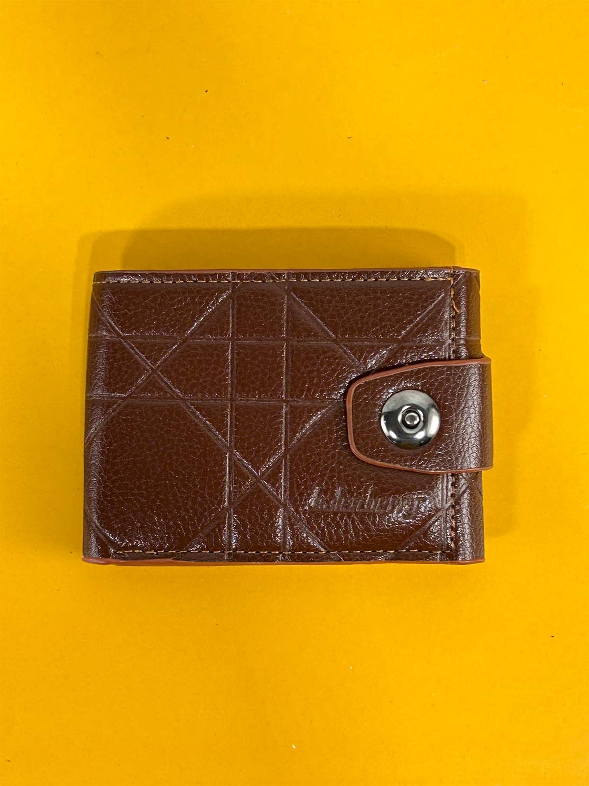 Brown Syn-Leather Wallet For Men MW66