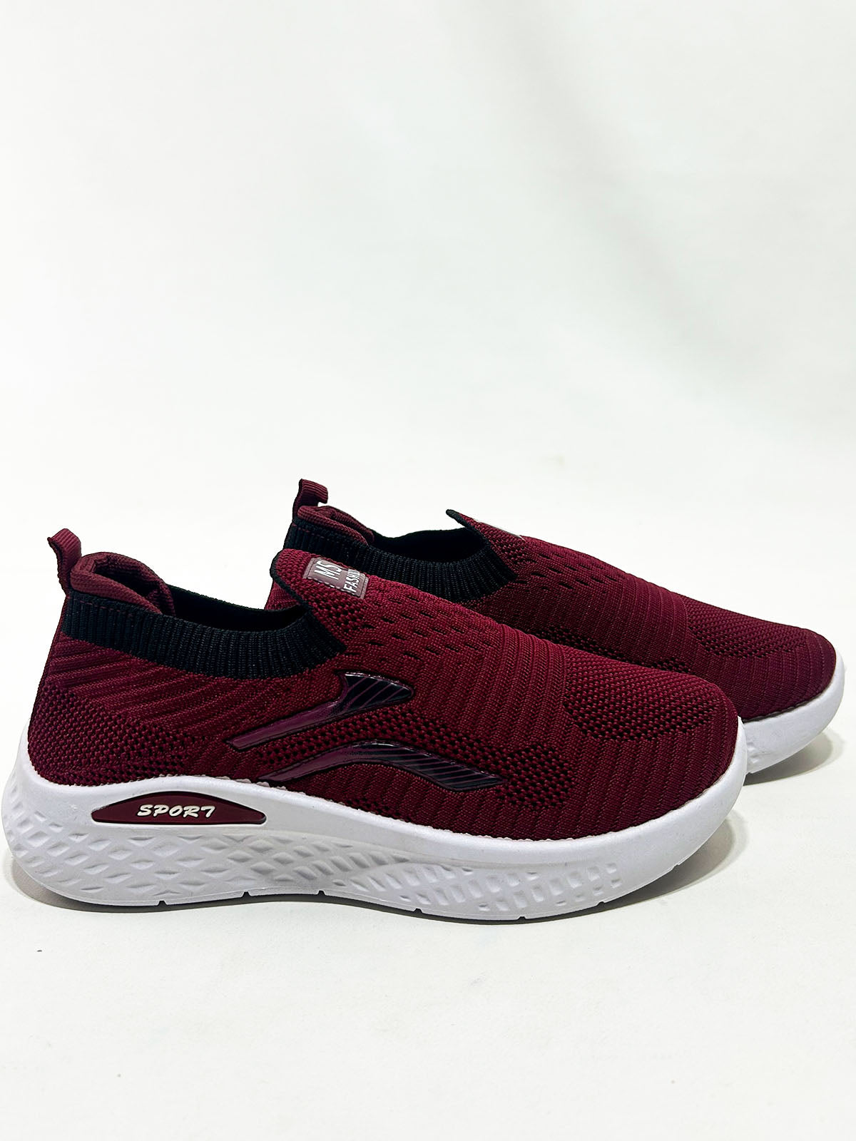 Burgundy Red Sneakers For Women/Girls GWS66