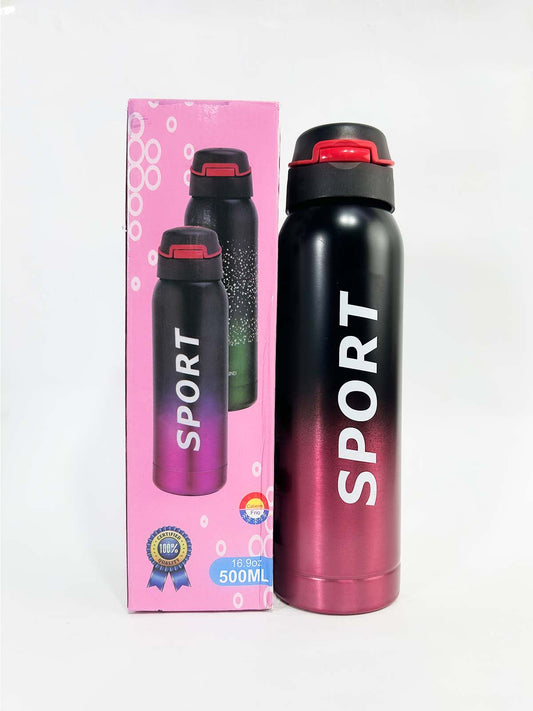 Sport Maroon Stainless Steel Bottle 500ML D-66